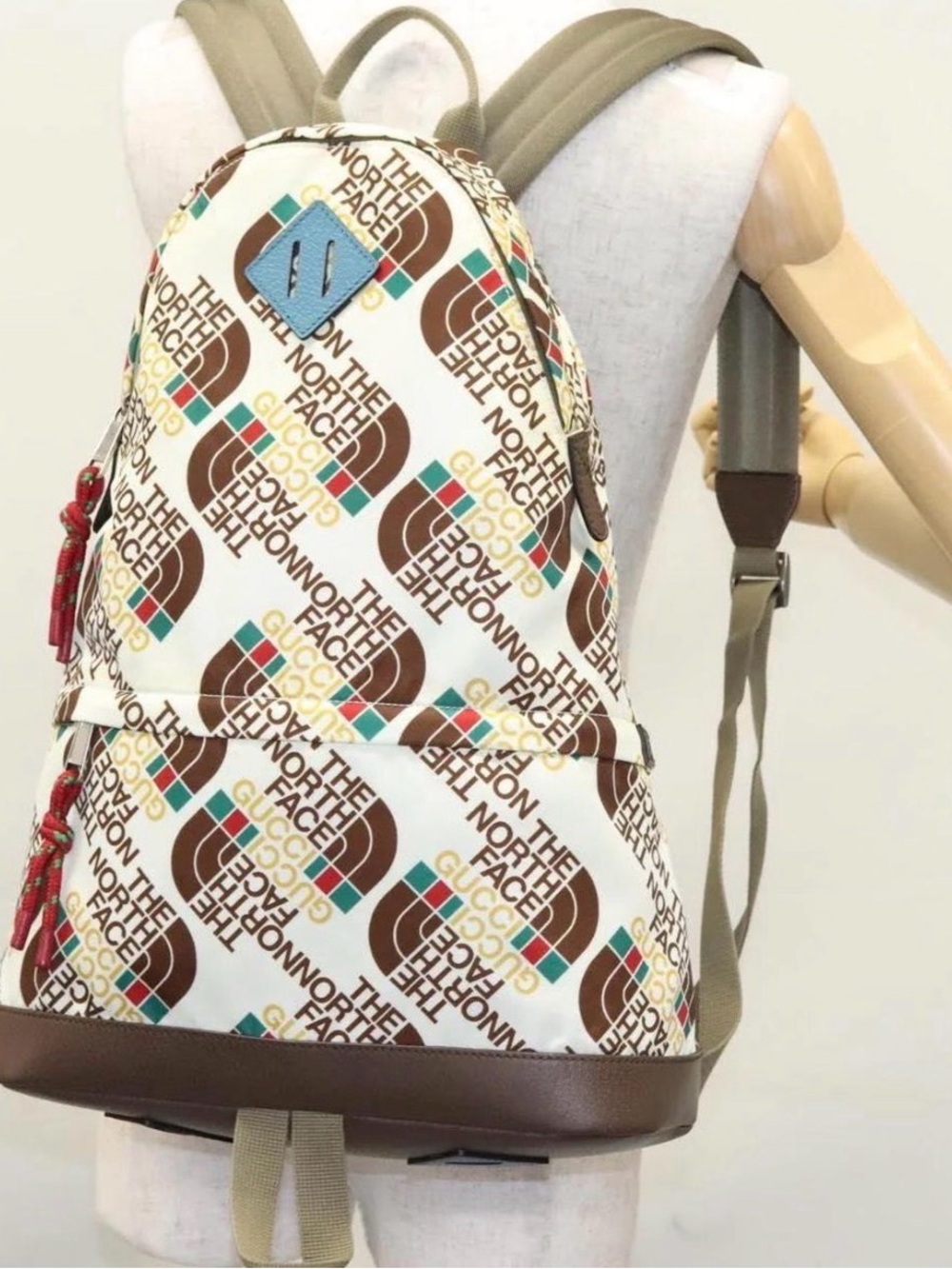 The North Face X Gucci cream Backpack